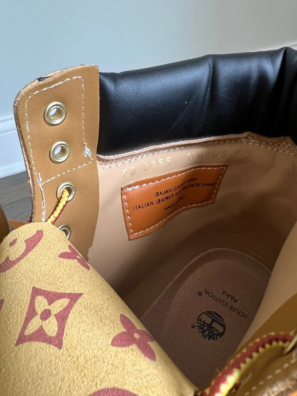 Louis Vuitton x Timberland 6” Ankle Blot in Wheat Monogtam